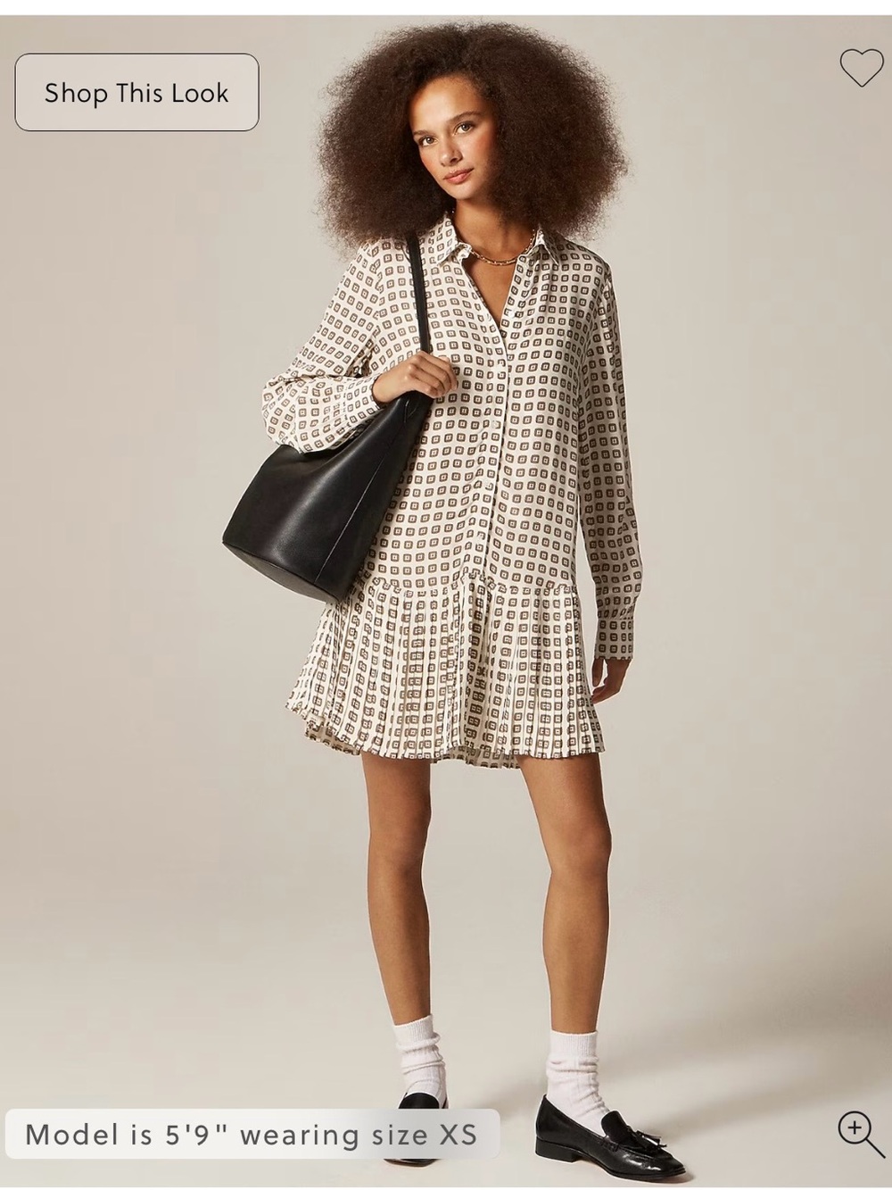 NWT J.Crew New Amelia shirt dress in foulard print—Medium